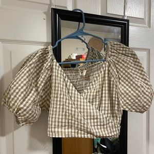 Plaid crop top